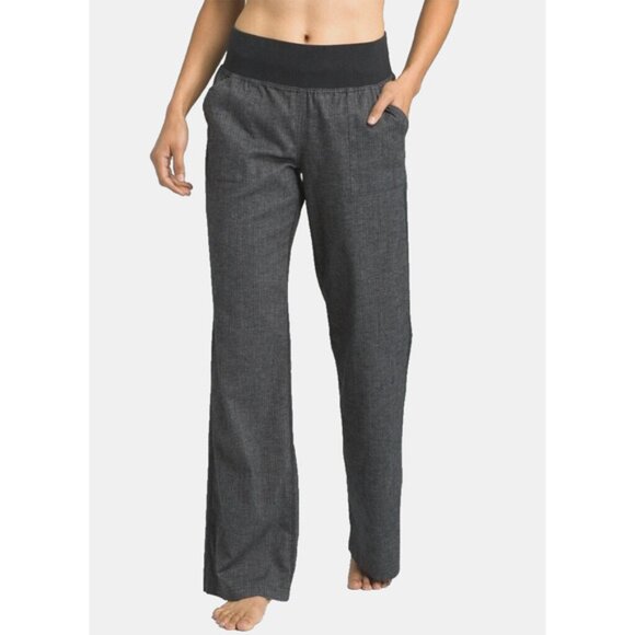 Prana Size M Mantra Pant Hemp Blend Straight Leg Pant Coal Gray - Picture 2 of 10